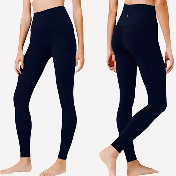 NWT Lululemon Align High Rise Pant 28"  Black - Picture 4 of 13